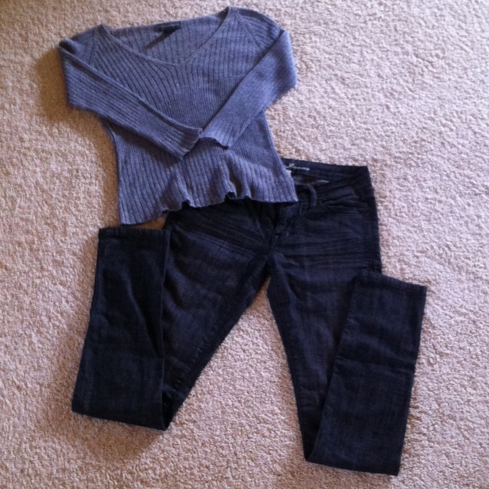 C'est Toi black rinse straight leg skinny jeans Juniors 3